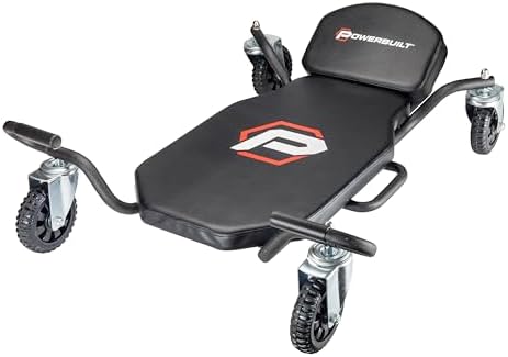 Powerbuilt Big Wheel Creeper, Overlanding, Off Road Wheels, Adjustable Head Rest - 642955ECE by PowerbuiltTools