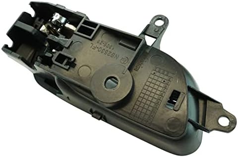 TRQ Inside Interior Door Handle Black & Chrome Left Right Pair