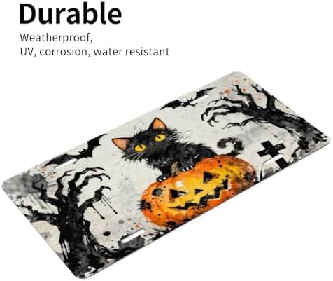Halloween Pumpkin Front License Plate Car Decorative License Plates