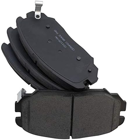 TRQ Front Brake Pads Ceramic Hardware Wear Sensor