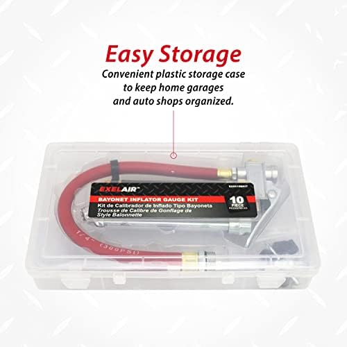 EXELAIR EX0510BKIT 10 Piece Bayonet Inflator Gauge Kit - Image 4