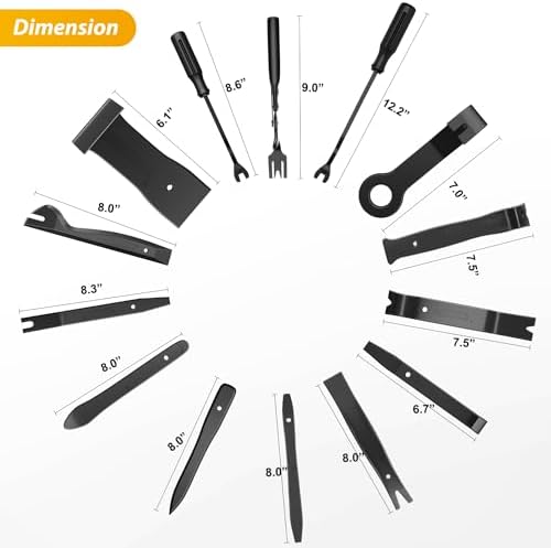 GOOACC 200Pcs Trim Removal Tool Auto Push Pin Bumper Retainer Clip Set - Image 2