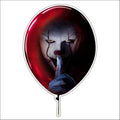Fan Emblems Horror Movie Domed Transparent Car Decals – Officially Licensed Slasher Film Characters (Pennywise)