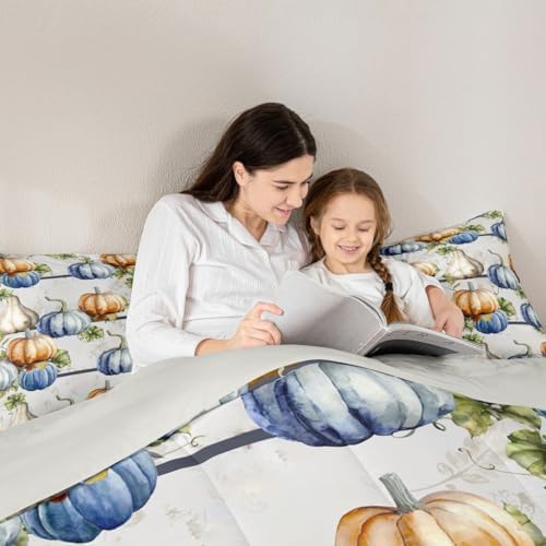 Erosebridal Pumpkin Comforter Set Thanksgiving Fall Season Bedding King - Image 5
