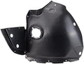 TRQ Front Left Forward Inner Fender Liner Black Drivers Side