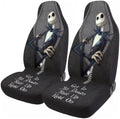 GENANY Gothic Skeleton Suit Car Seat Covers, 2-Piece Front Seat Set