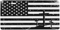 Retro Cross American Flag Front License Plate 6" * 12" for Women