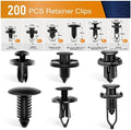 GOOACC Universal Plastic Fender Clips,200 Pcs Push Bumper Fastener Rivet Clips with 6 Size Auto Body Retainer Clips Bumpers,Car Fender Replacement for GM, Ford & Ch, GRC-47 by GOOACC