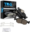 TRQ Front Brake Pads Ceramic Hardware Wear Sensor