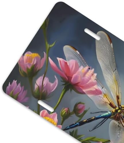 Dragonfly Art Front License Plate 6" * 12" for Women