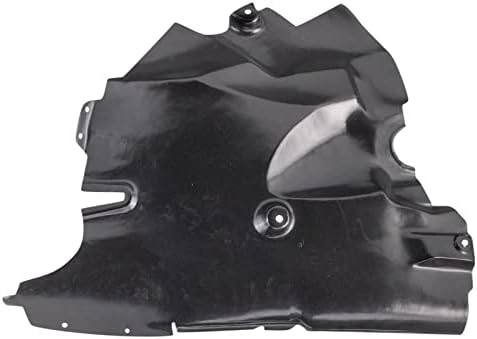 TRQ Front Left Rearward Inner Fender Liner Black Drivers Side