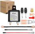 Nilight Remote Battery Disconnect Switch 12V 250A w/Black Negative Cable
