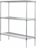 Omega 12" Deep x 42" Wide x 96" High 3 Tier Gray Starter Shelving Unit by OmegaProductsCorporation