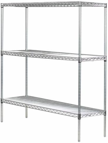 Omega 21" Deep x 72" Wide x 80" High 3 Tier Gray Starter Shelving Unit by OmegaProductsCorporation