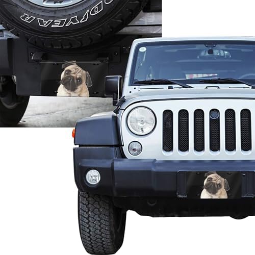 Pug Dog Front License Plate 6" * 12" for Women