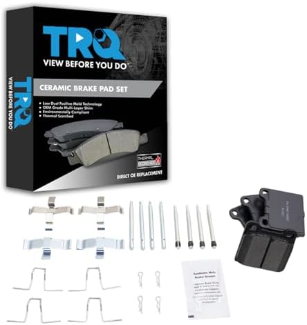 TRQ Front and Rear Ceramic Brake Pad Set