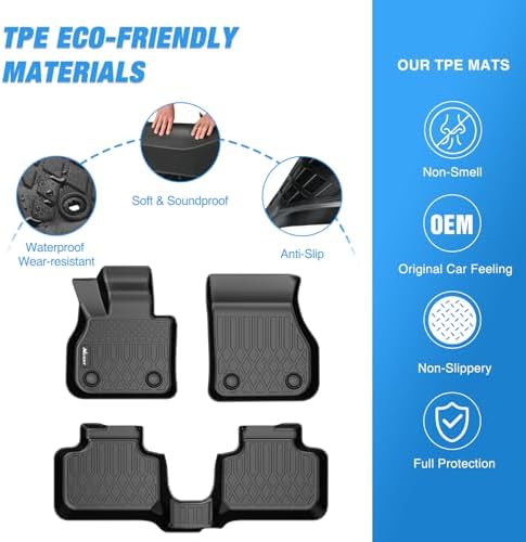 Nilight Floor Mats for Mini Countryman F60 (Not for Manual Transmission)