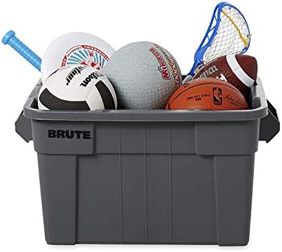 Rubbermaid Commercial Products BRUTE Tote w/ Lid, White, 14-Gal, Pack of 6 - Image 4