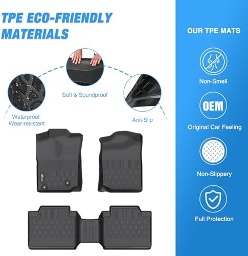 Nilight TPE Floor Mats for Toyota Tacoma Access Cab 2008 2009 2010 2011