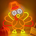 Thanksgiving Turkey Neon Sign Thanksgiving Turkey Decorations Thanksgiving Day Neon Sign for Wall Decor Neon Light Up Sign for Thanksgiving Day Door Wall Art Window Home Party by Cheunyar