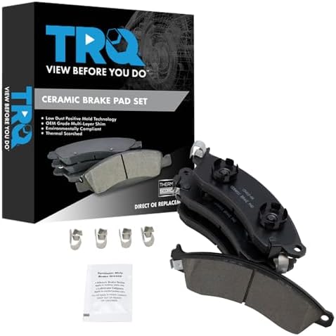 TRQ Front Ceramic Brake Pad Set