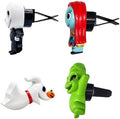 GENANY 3D Resin 4Pcs Scary Car Air Freshener Vent Clip Hand Painted Spooky