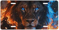 Lion Fire Water Front License Plate 6" * 12" for Women