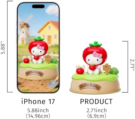 Hello Kitty Blind Box - Sanrio Light Up Absorption Movable Swing Toy Style Mini Figurines Fruit Vegetable Stories Collectible for Home Car Fragrance Decor Birthday Gifts, Random One Figure - Image 3