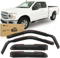 Nilight in Channel Rain Guards for Ford F150 Raptor 2015-2020 Super Cab