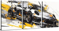 Car Poster Abstract Graffiti Supercar Canvas Wall Art for Boys Bedroom Colorful Sport Racing Cars Picture Black and White Truck Poster Artwork Garage Cave Men Office Playroom Home Decoration 12x16" 3P by sunfrower