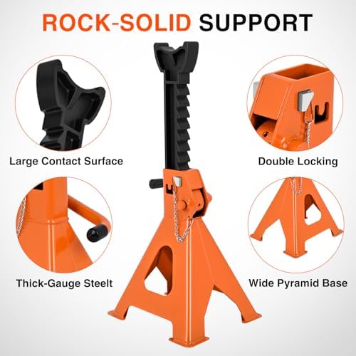 Nilight 2-Ton Jack Stands, Double Locking, 4,400 lb Capacity, 2-Pack - Image 5