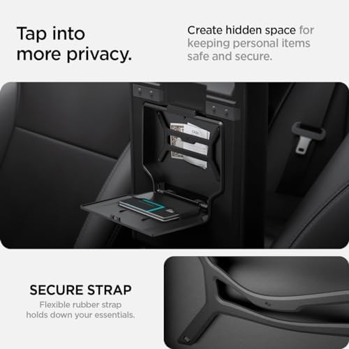 Spigen One-Tap Hidden Storage Box for Tesla Model Y Juniper & Model Y L (Standard, Premium & Performance 2026/2025) and Model 3 Highland (Standard, Premium & Performance 2026/25/24)