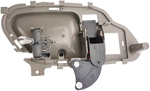 TRQ Door Handle Inside Interior Gray Passenger Right RH
