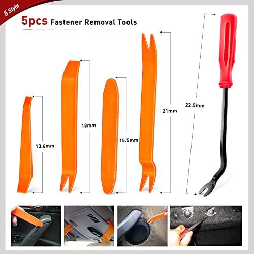 Nilight 725Pcs Car Push Retainer Clips & Auto Fasteners Assortment -23 Most Popular Sizes Nylon Bumper Fender Rivets with 10 Cable Ties and Fasteners Remover for Toyota GM Ford Honda Chevy