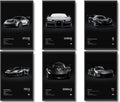 CSLGQGV Car Poster Vintage Racing Car Wall Art Supercar Canvas Prints Painting For Men Room Pictures Guys Dorm Room Aesthetics Decor Bedroom Office (Unframed,12×16inch,6pcs) black by CSLGQGV