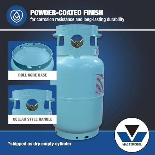 Mastercool 67010 30 lb Refrigerant Recovery Cylinder with Float Switch - Image 4