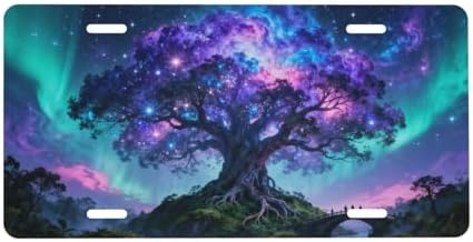 Galaxy Tree Life Front License Plate 6" * 12" for Women