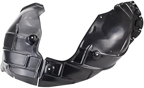 TRQ Front Right Inner Fender Liner Black Passenger Side