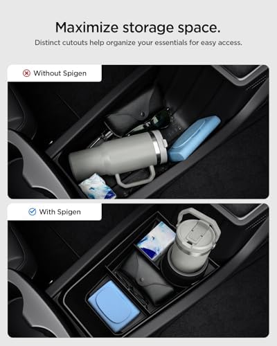 Spigen Lower Center Storage Organizer for Tesla Model Y Standard 2026