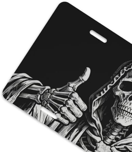 Funny Skeleton Skull Cool Front License Plate 6x12 Inch