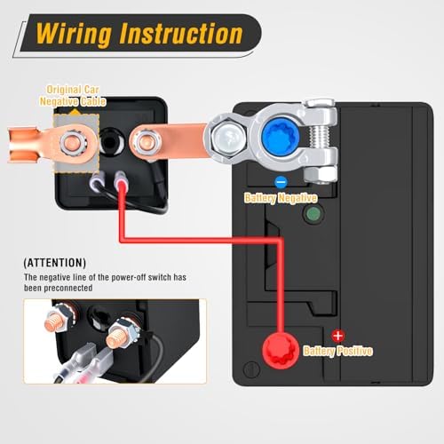 Nilight Remote Battery Disconnect Switch 12V 200A