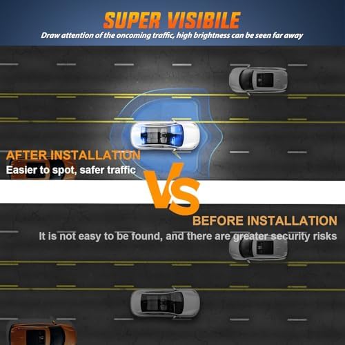 Nilight 40LED Blue Emergency Strobe Traffic Advisor Light Bar with Suction Cups Dash Safety Warning Hazard Flashing Lights Interior Front/Rear Windshield for Trucks Construction Vehicles