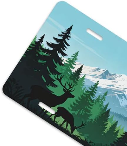 Mountain Forest Elk Front License Plate 6" * 12" for Women