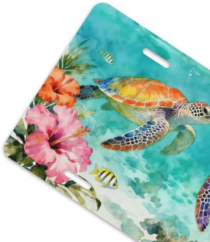 Tropical Sea Turtles Front License Plate 6" * 12" for Women