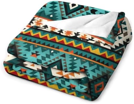 Socira Ethnic African Tribal Aztecs Blanket Throw Blanket Ethnic African Tribal Aztecs Gifts for Women Men Soft Sofa Throws for Travel Camping Bed Home Decor Car Birthday Gift 50"*60"（130 * 150cm） - Image 3