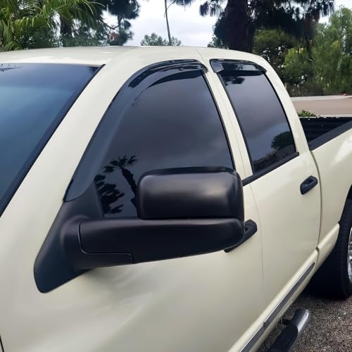 Nilight Rain Guards for Silverado/Sierra 1500 Crew Cab 2019-2024, 4PCS