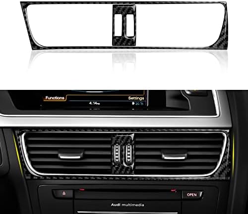 Car Center Air Outlet Vent Cover Decals for Audi A4 A5 S4 S5 RS4 RS5 Accessories Carbon Fiber Interior Stickers