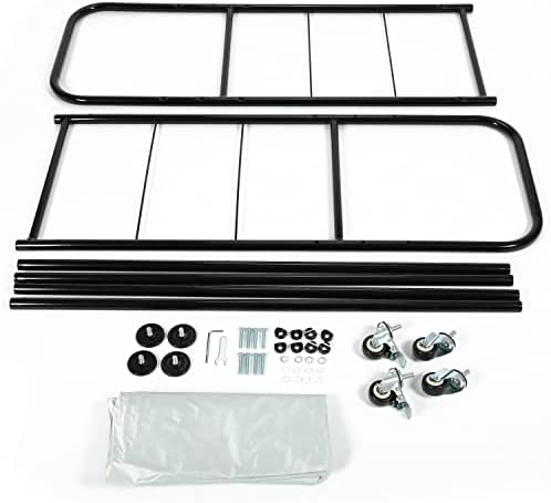 ALMULOO 45'' X 20'' X 46'' Tire Rack Storage Garage Shelves Holds w/Wheels - Image 3