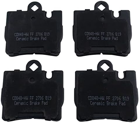 TRQ Rear Brake Pads Ceramic Hardware
