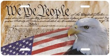 1776 Eagle Front License Plate 6" * 12" for Women We The People